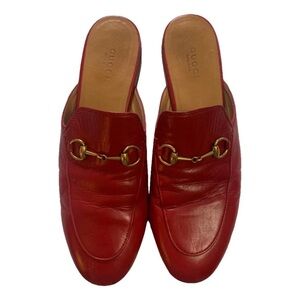 Red Gucci Mules 38/7.5 w Box